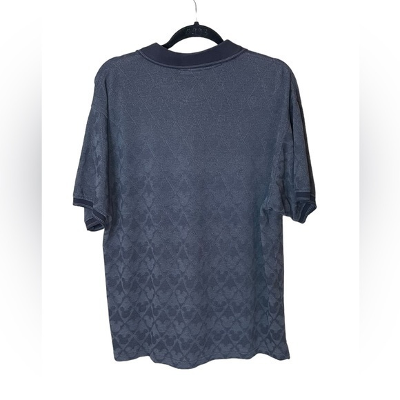 The Disney Store Vintage Mickey Mouse Black Short Sleeve‎ Polo Size Large - Picture 2 of 8